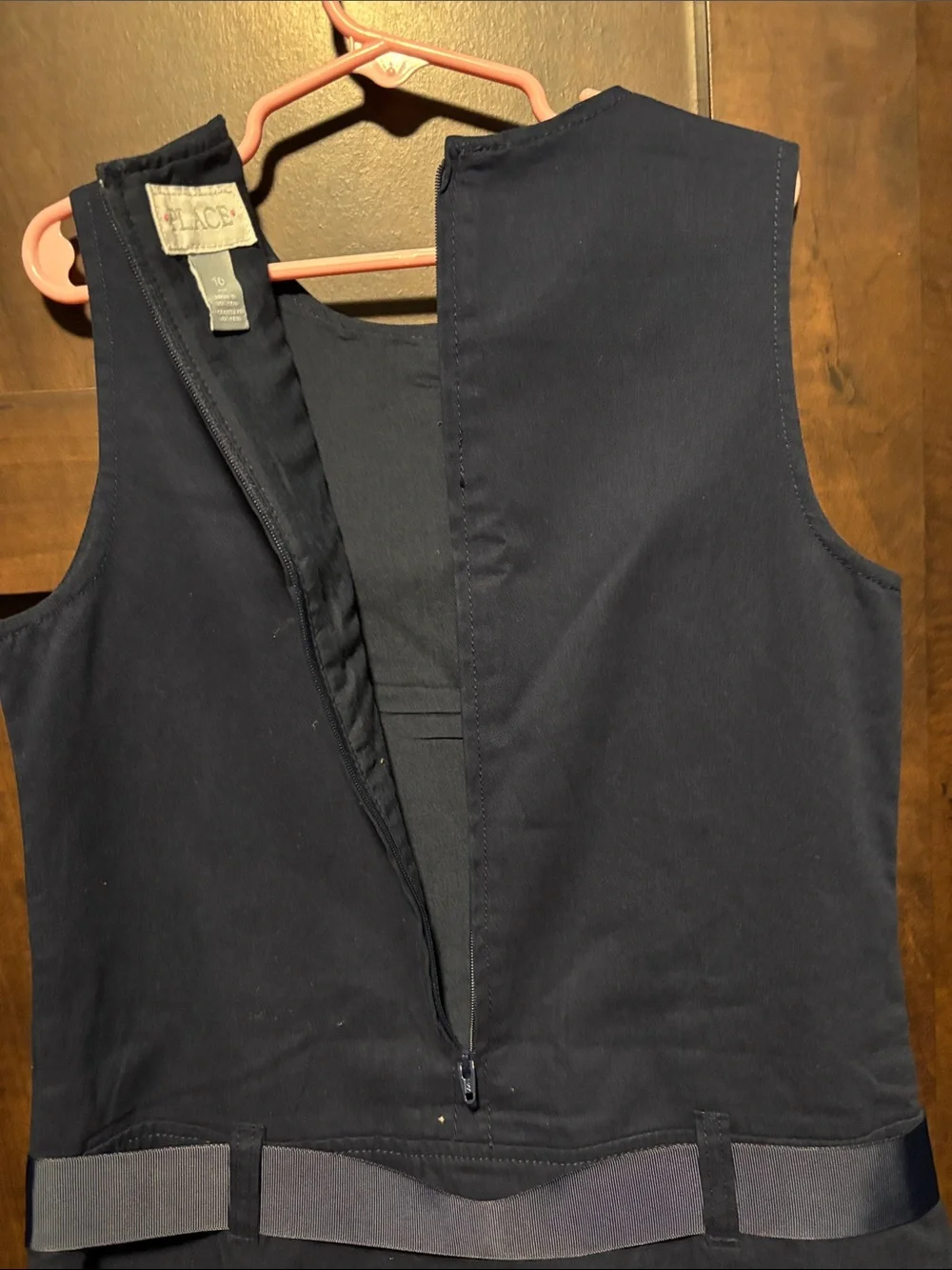 The Children’s Place Navy School Jumper with Waist Bow
